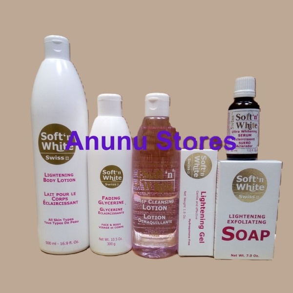 Swiss Soft N White Body Lightening Products